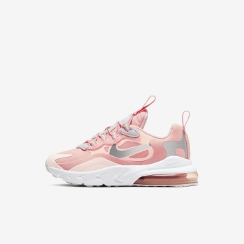 Nike Air Max 270 RT - Fiatalabb Gyerek Utcai Cipő - Korall/Fehér/Rózsaszín/Metal Titán